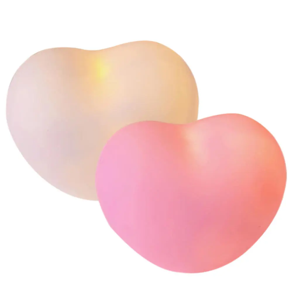 

2Pcs Decorative Love Heart Table Lamp Night Light Desktop LED Bedside Lamp Warm Soft Light Romantic Home Decoration