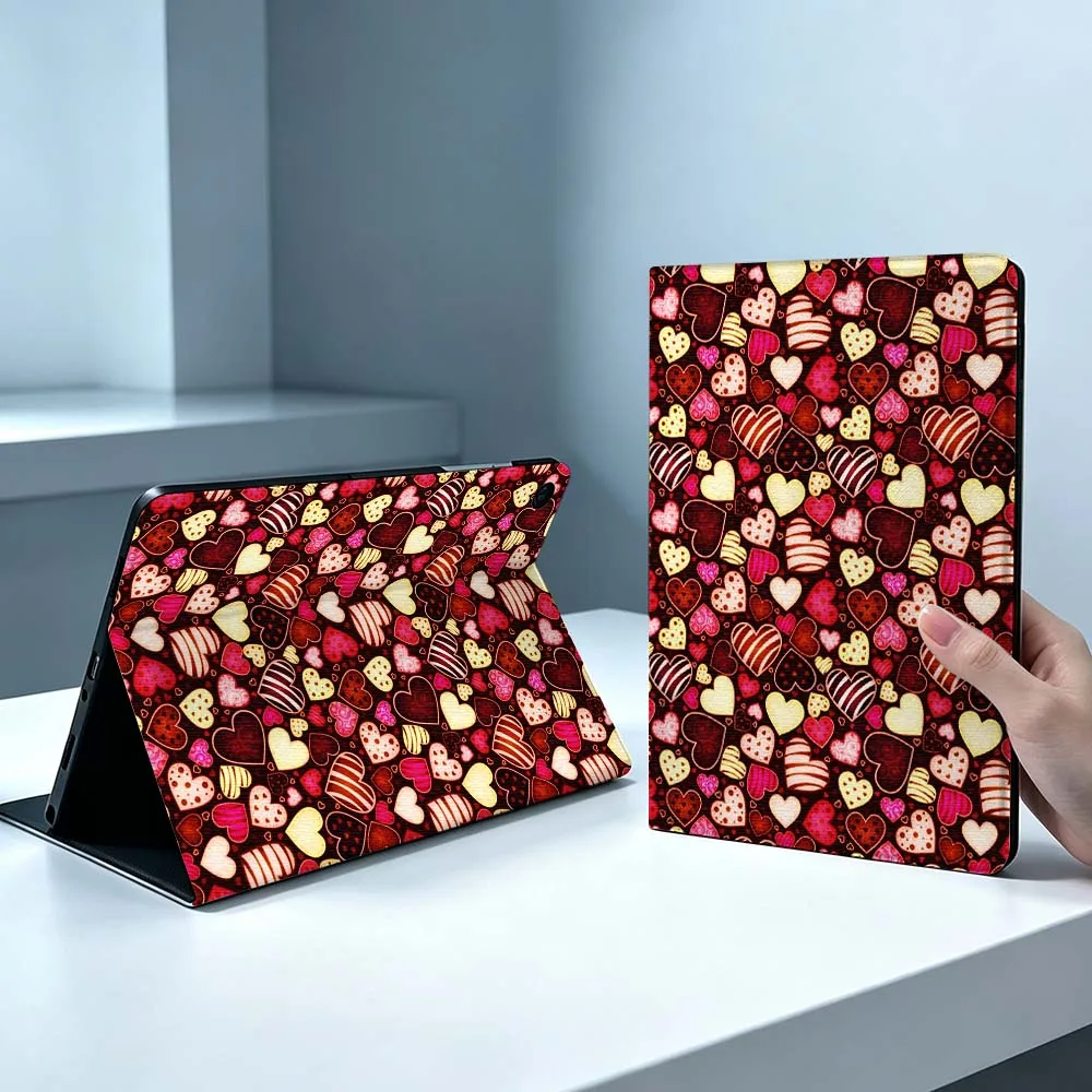 Love Heart Sweetheart Art Soft For Samsung Galaxy Tab S11 S10 S9 S8 S7 S6 A9 A8 A7 A11 Lite FE Plus Pen Tray Tablet Case