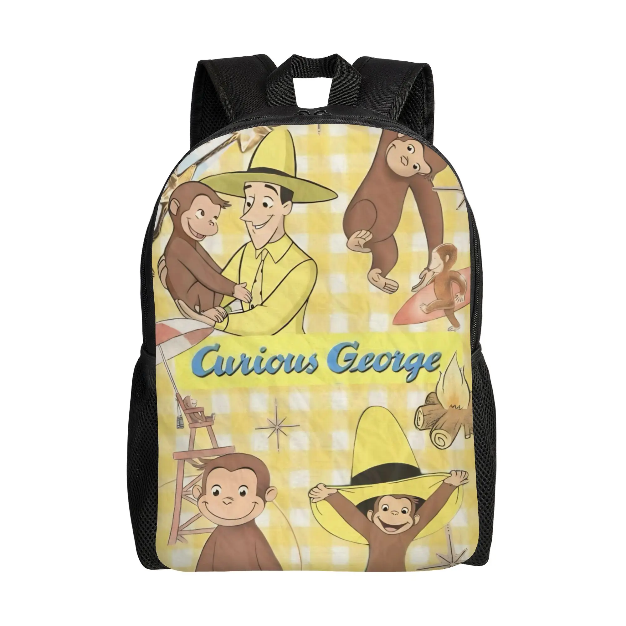 Curious George African Monkey  Backpack for Kids Boys Girls Lightweight  Backpacks Bag for Toddlers Kindergarten