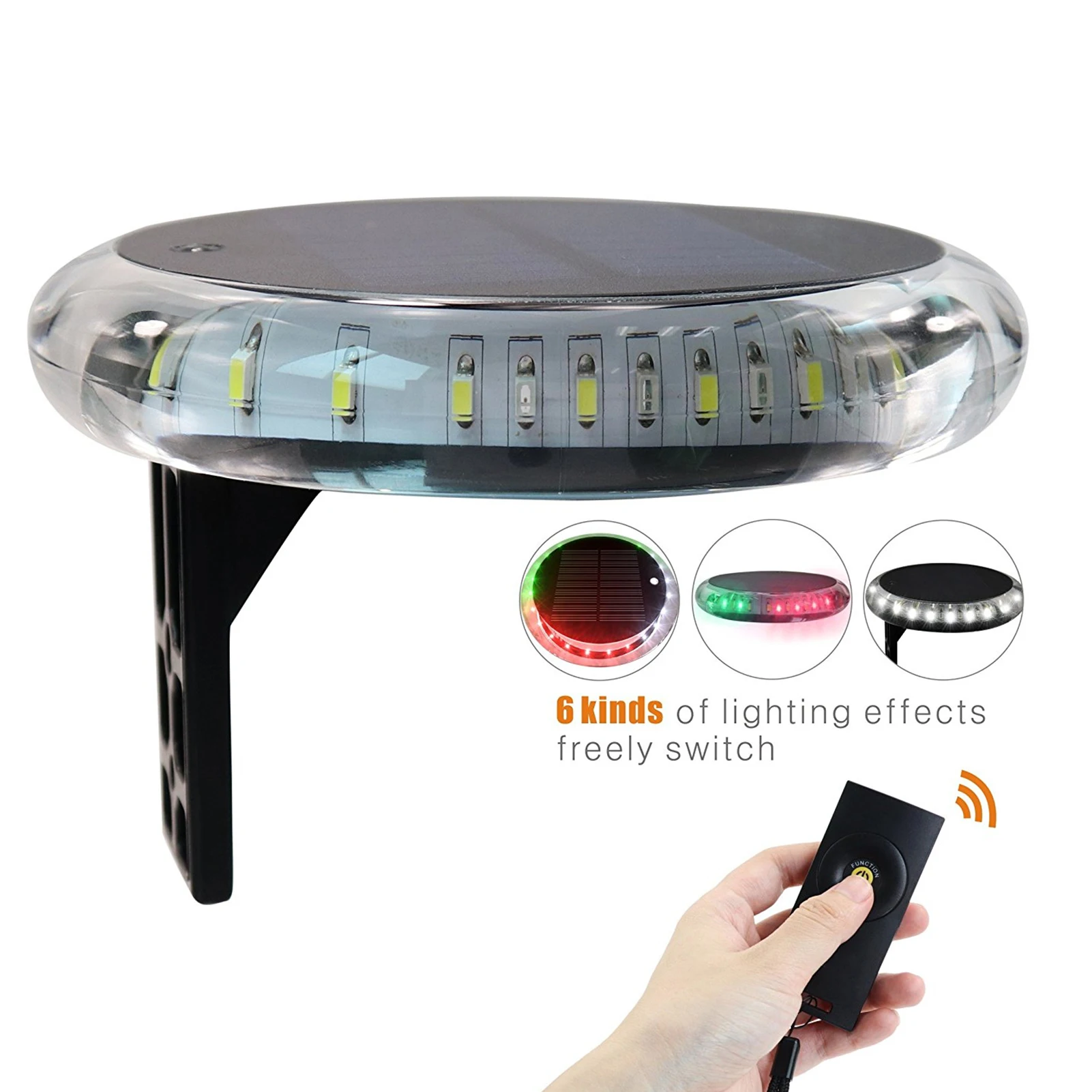 Boat Bow Light Wireless Remote Control Solar Powered Navigation Beacon for Yachts Fishing Boats Berths Sea Boats Wharfs Houses