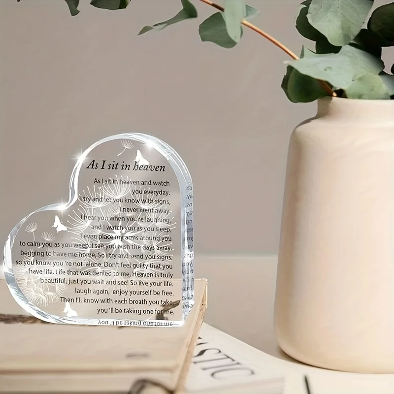 Sculpture commémorative en forme d'aile d'ange, cadeau de sympathie, décoration de bureau en acrylique 2D en forme de papillon