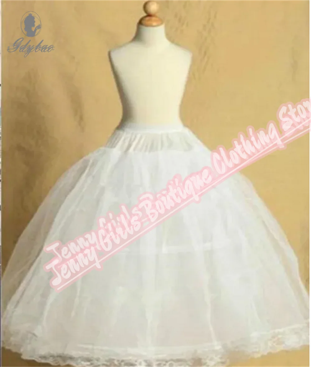 White 2 Hoops High Quality  Petticoat Crinoline Slip Underskirt For Ball Gown Wedding Dress Birthday image 3