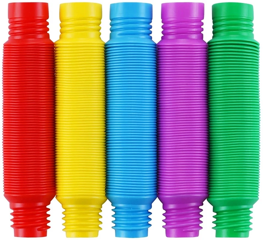 Super ogromny Pop Tube kolor Stretch plastikowa rurka falista DIY rurka teleskopowa Vent, aby złagodzić stres Fidget zabawka sensoryczna