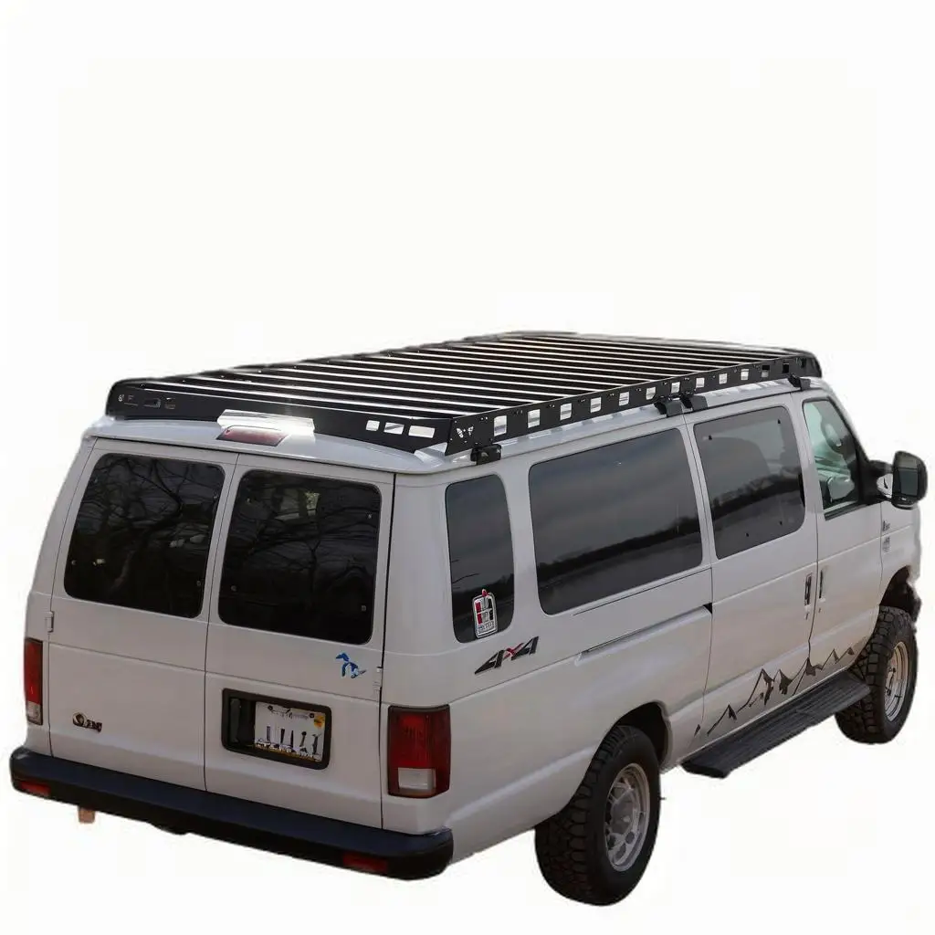 Laser Cut High Strength Roof Rack Suitable for Ford E-Series Van (92+)