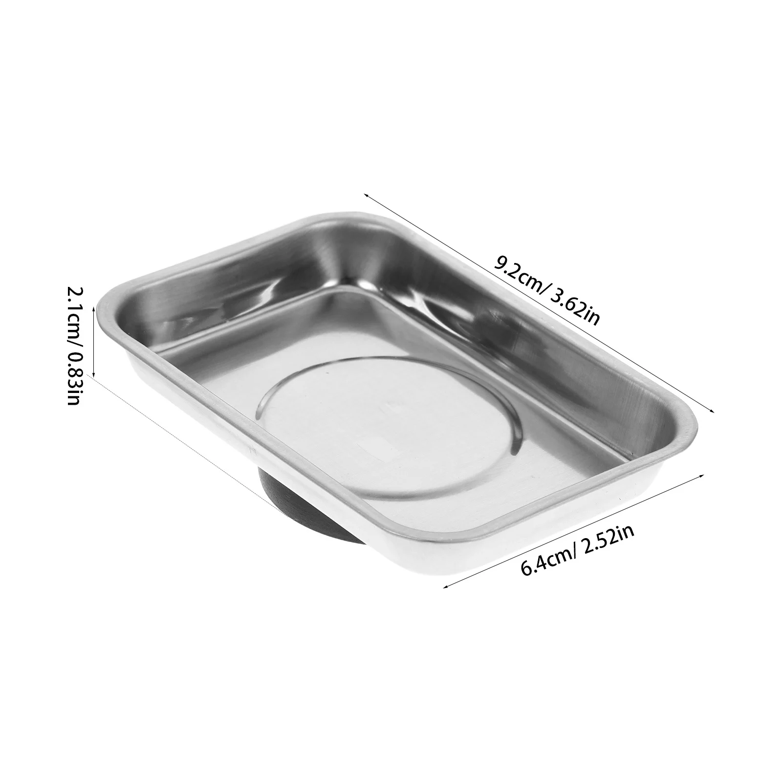 2 stuks magnetische opbergbak roestvrijstalen magnetische onderdelenbak voor monteur kleine onderdelen organisator werkplaatsaccessoires
