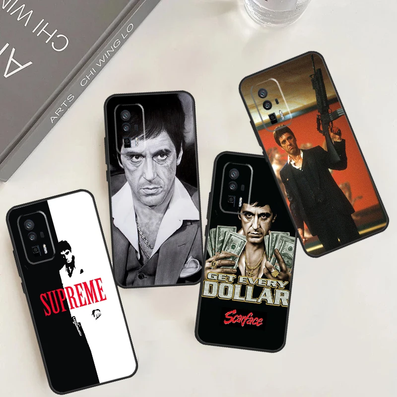 Scarface Al Pacino Movie Case For Xiaomi 14 11T 12T 13T Pro 12 13 Lite POCO X6 Pro X3 X4 X5 F3 M5s M6 F5 Pro Cover