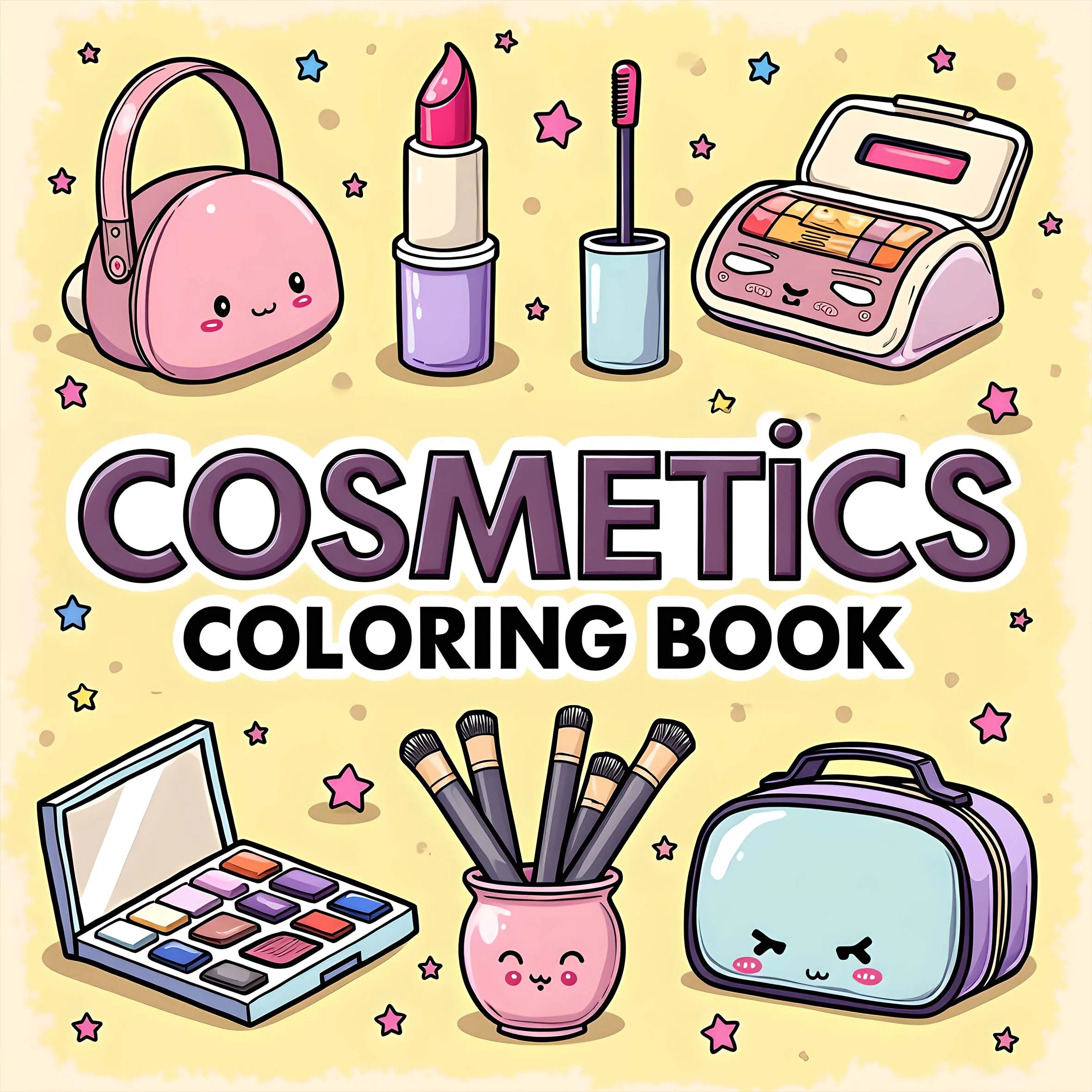 

1PC Adult Graffiti COSMETiCS Coloring Book 24 Page Colouring Book Decompression Entertainment Holiday Party Gift