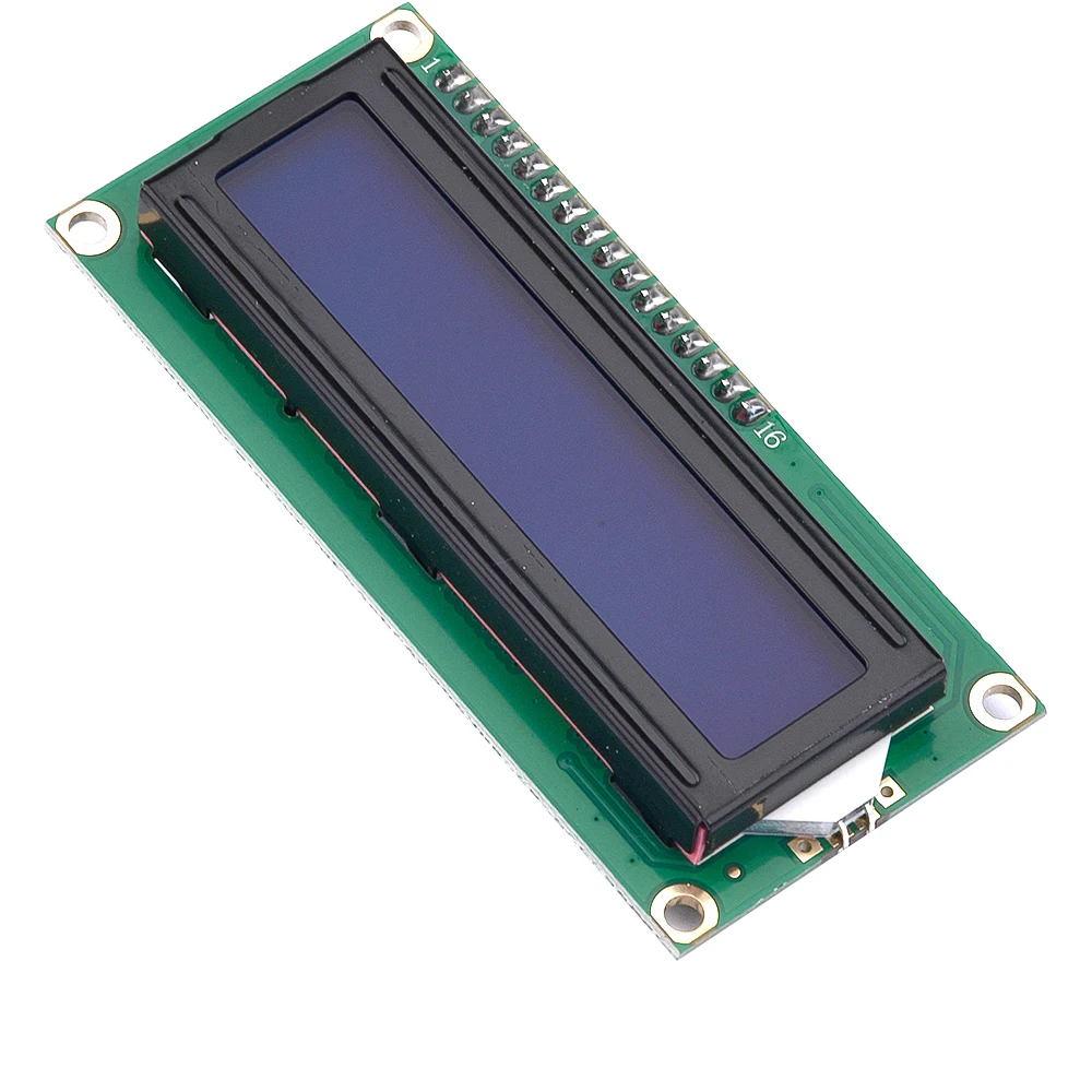 1602LCD Display Screen Yellow/Blue-with I2C Adapter Board Module Wide Body Chip Plug-in Potentiometer