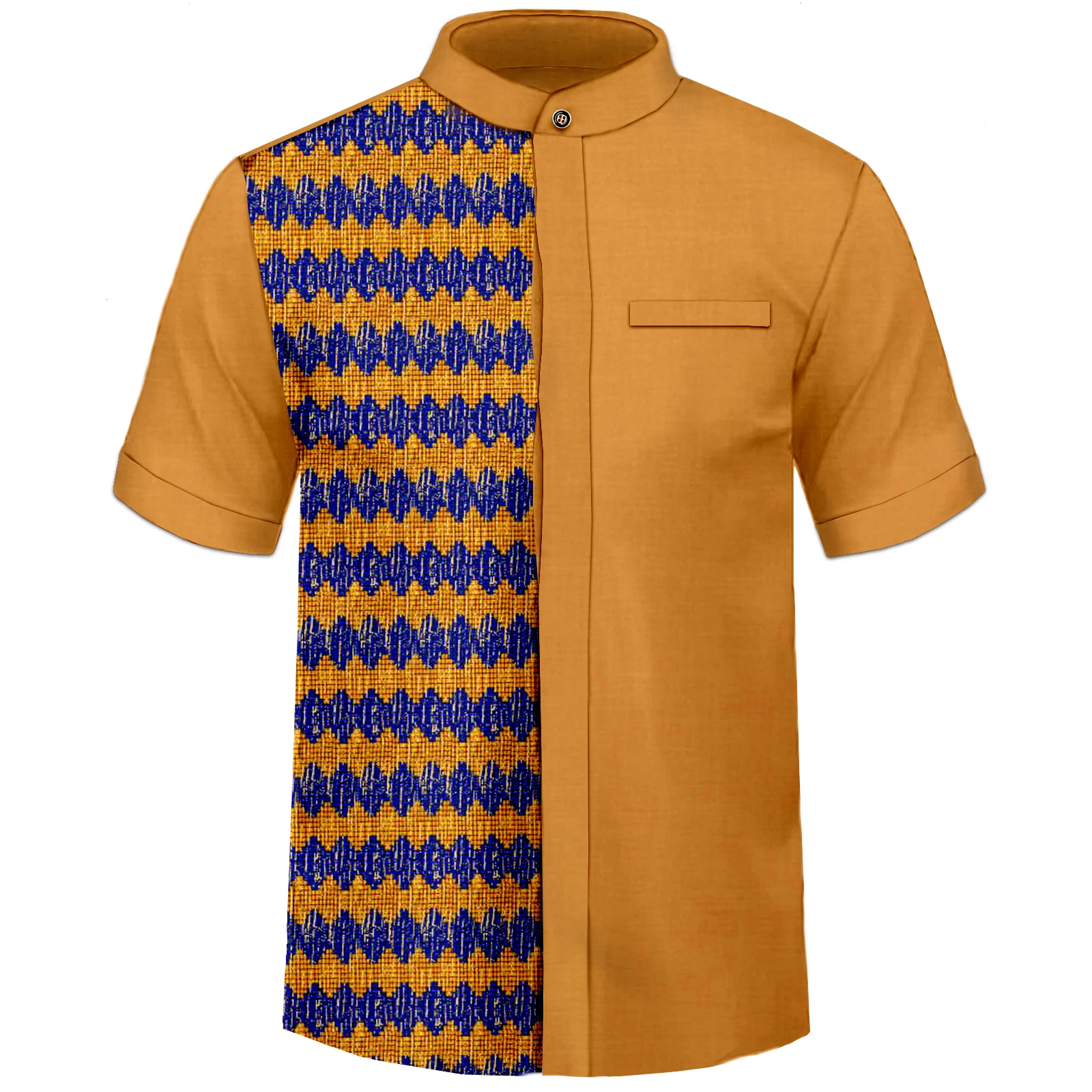 Camisa africana para hombres Moda Manga larga Dashiki Casual Tribal Tops Traje