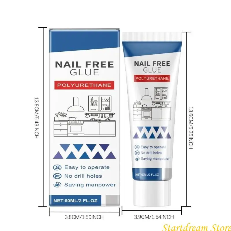 Cola adesiva resistente à água 60