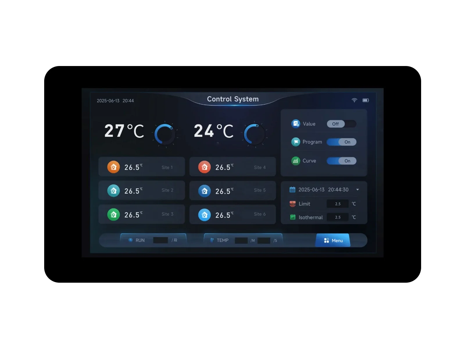 ESP32-S3 7 Inch LCD HMI Development Board 1024x600 Capacitive Touch WiFi BLE CAN RS485