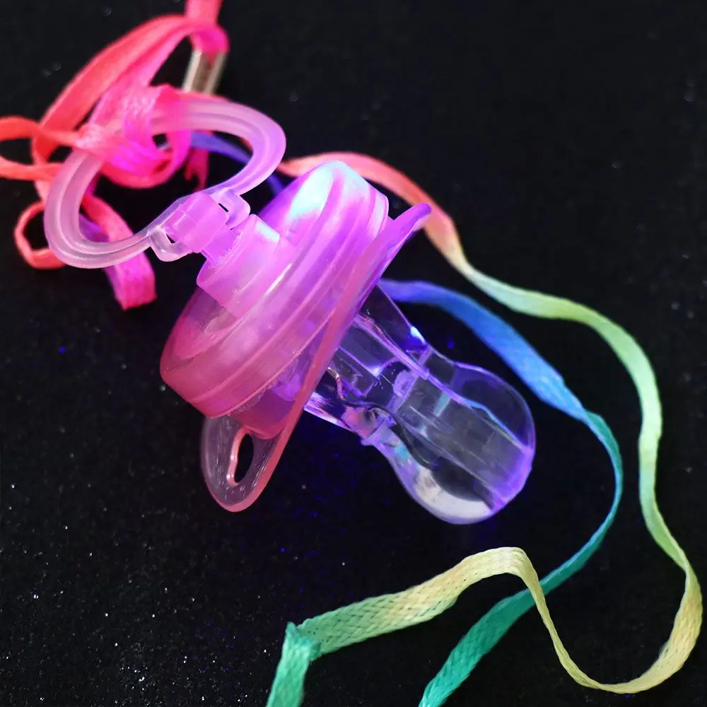 

Whistles LED Light Nipple Party Toys Led Glow Nipple Whistle Flashing Pacifier Whistle LED Pacifier Whistle Whistle Pacifier