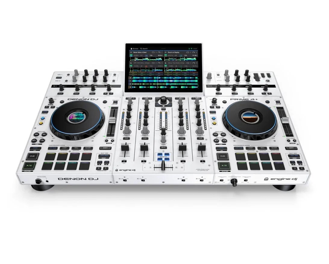 Denon DJ Prime 4+ إصدار خاص باللون الأبيض