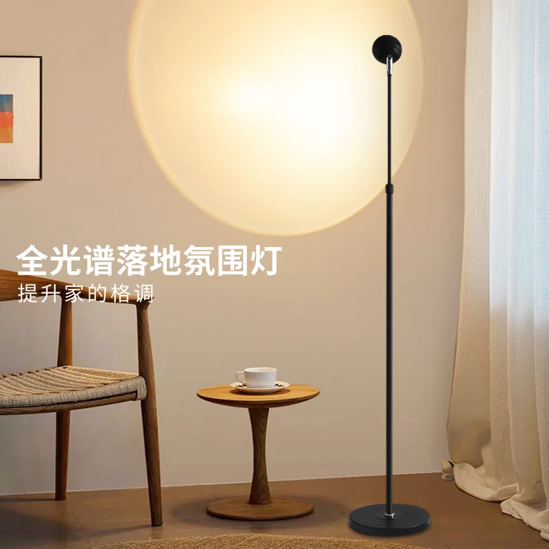Light and shadow floor lamp, light luxury next to the sofa in the living room, bedside bedroom decoration reading lamp