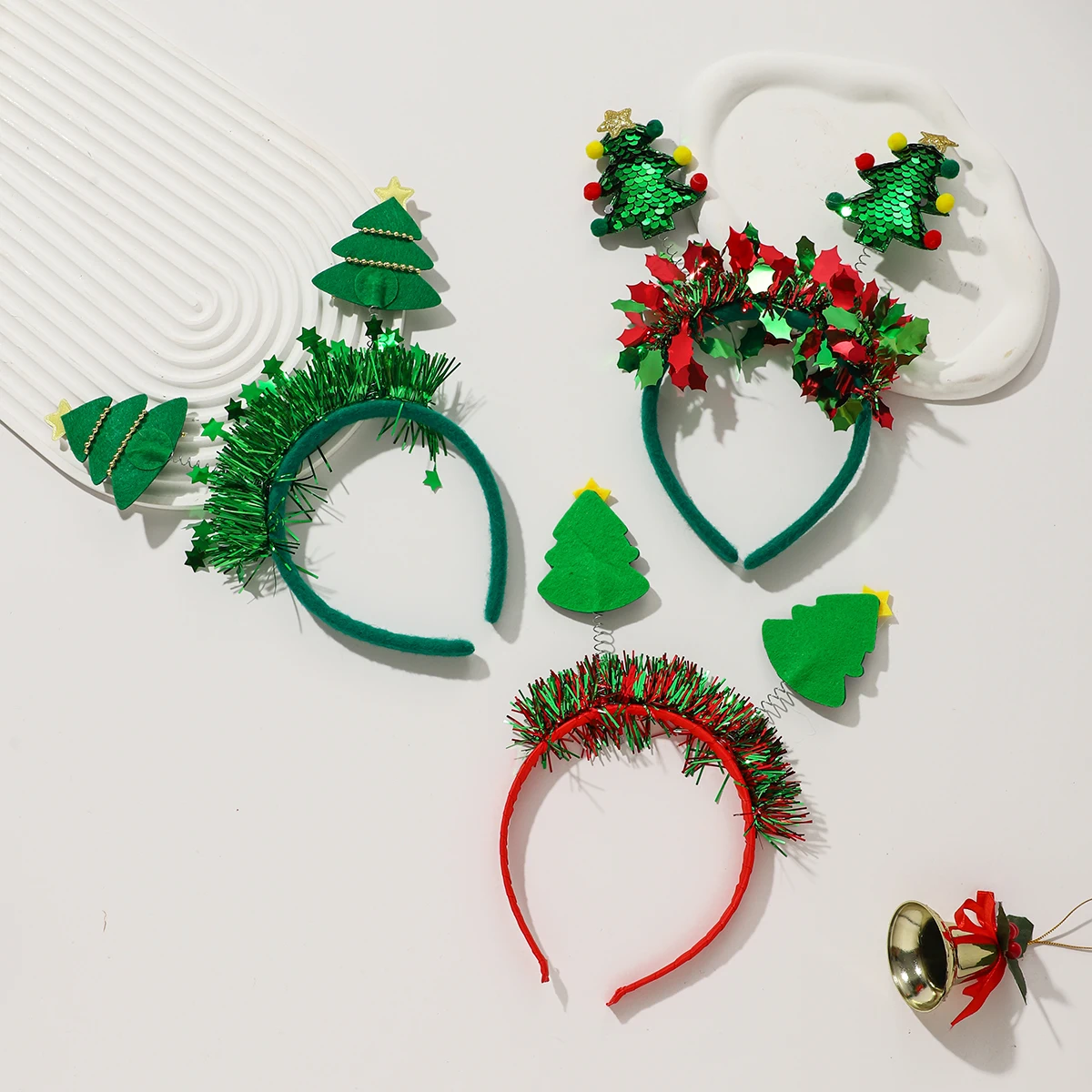 1/3 PCS Weihnachten Stirnband Santa Claus Elf Weihnachtsbaum Stern Kopfbedeckung Dekorationen für Mädchen Frauen Frohe Weihnachten Neujahr Geschenke – Detail 8