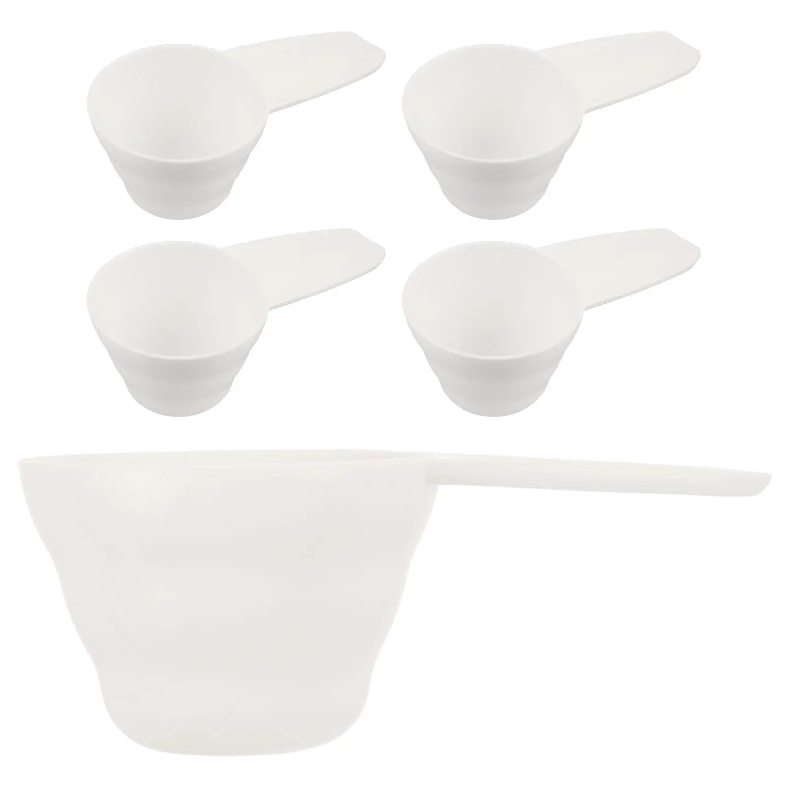 5Pcs Plastic Measuring Spoons Set Food Grade Kitchen Baking Scoop for Coffee Beans Flour Dry Ingredients Gram Accurate 8G 10G