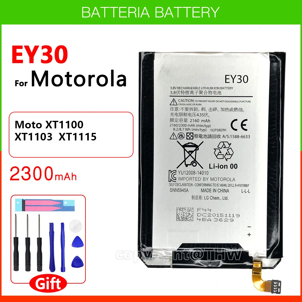 

100% Original Genuine EY30 Replacement Battery For Moto X X2 X+1 XT1097 XT1085 XT1093 XT1095 High Quality Built-in New Lithium