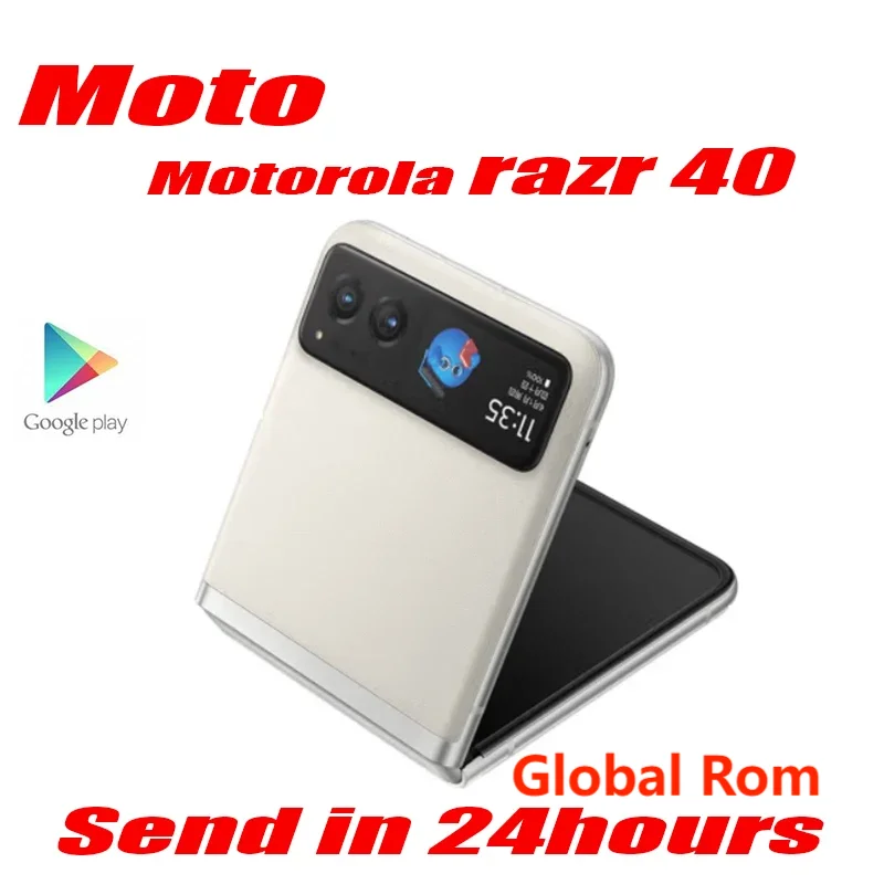 Global ROM Motorola Moto Razr 40 5G Cell Phone Snapdragon8+Gen1 6.9inch Folde Screen 144Hz 64MP Camera 4200mAh