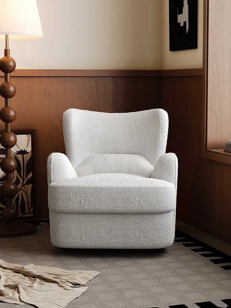 

Light French retro home single sofa medium antique balcony small apartment living room tiger chair