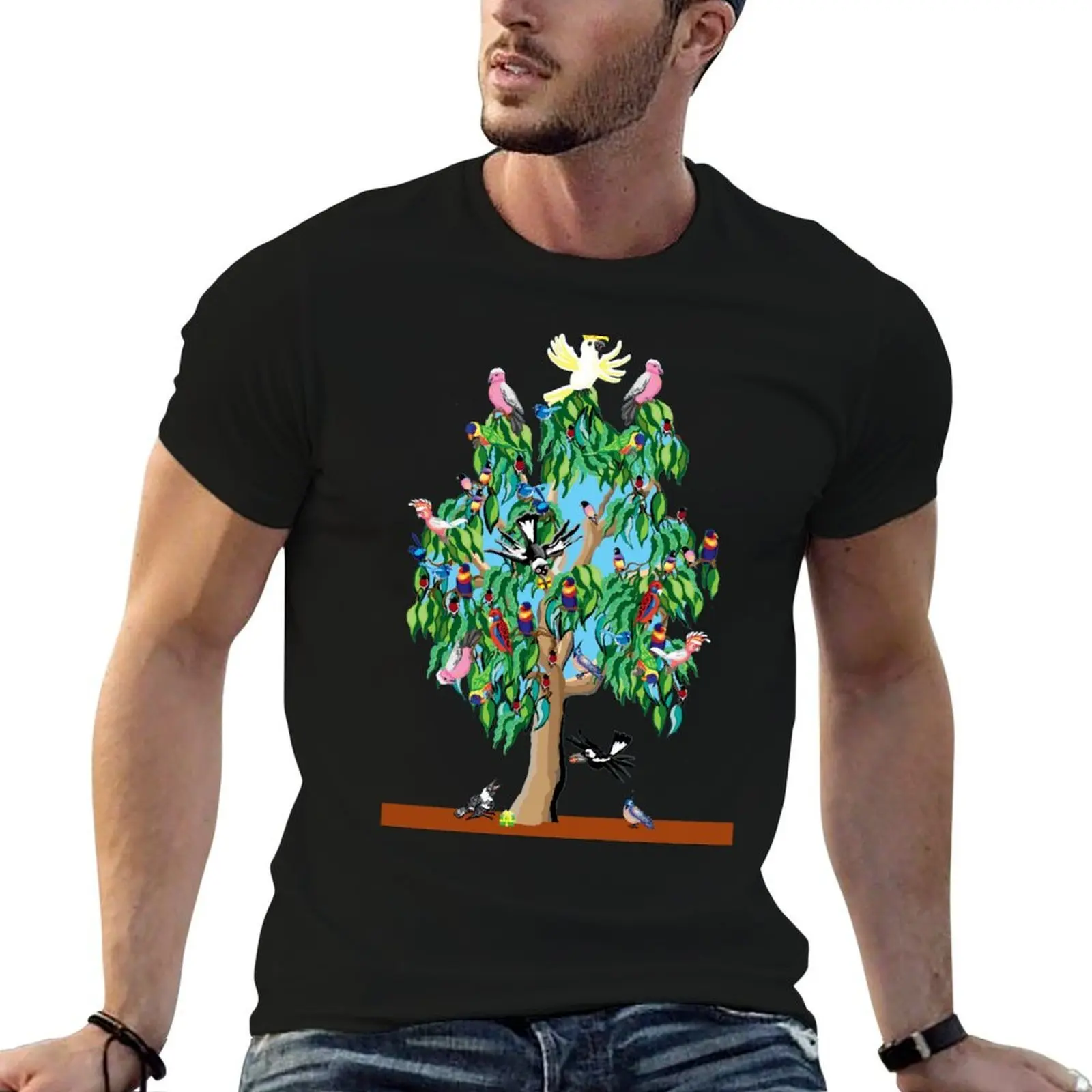

Carol of the Aussie birds T-Shirt t shirts for man slim fit t shirts cotton 100% T-Shirt