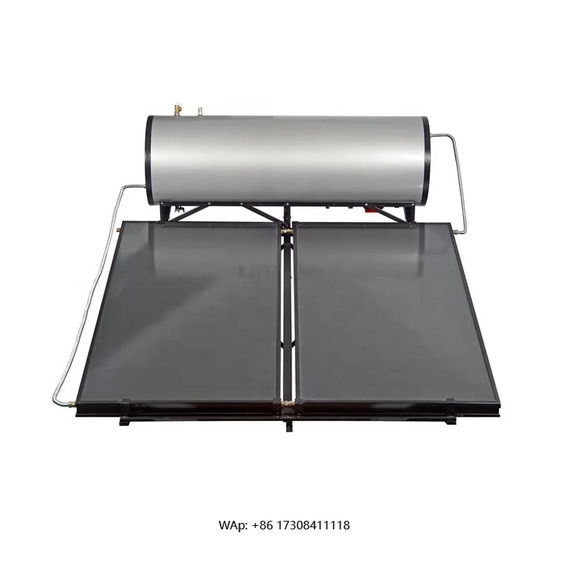 300 Liters Flat Plate Pressurized Integrated Solar Water Heater Enamel Water Tank Compact Flat Plate Solar Water Heater