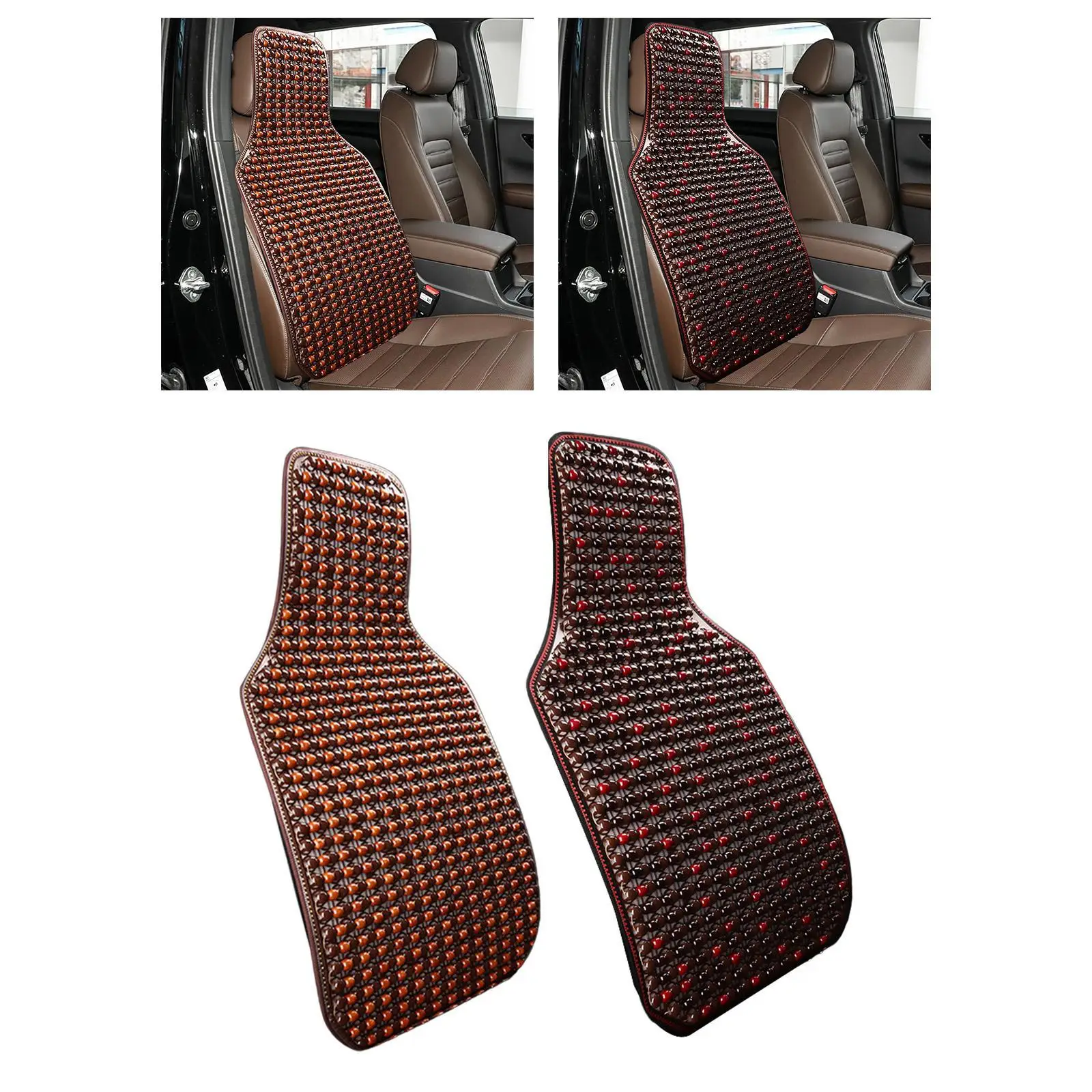 

Подушка для автомобильного сиденья, деревянные бусины, дышащий массажный чехол для автомобиля, вентилируемый летний офисный стул, коврик