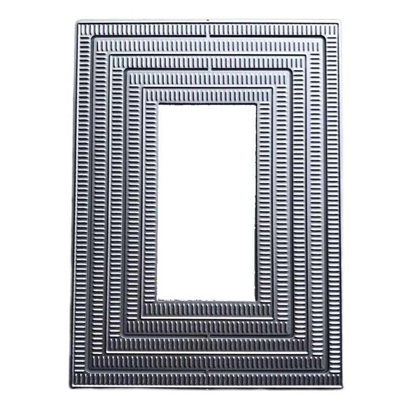 

Rectangle Border Metal Cutting Dies Embossing Stencils For Card Making, Scrapbooking Template For DIY Greeting Cards