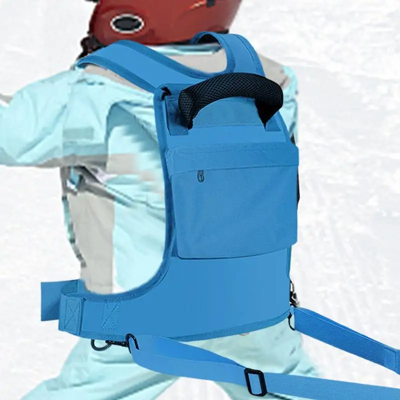 Skigeschirr, Kleinkindgeschirr, verstellbarer Skitrainer, Rucksack, Outdoor-Sportgeräte, stoßdämpfende Leinen für 3–12 Jahre alt