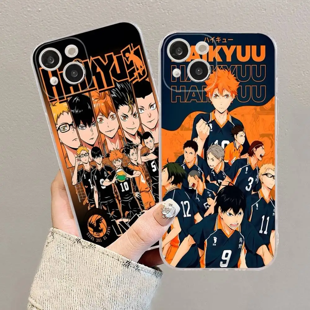 Haikyuu Karasuno الكرة الطائرة أنيمي جراب هاتف آيفون 17 16 15 14 11 12 13 Mini Pro XS Max Plus Funda Shell #4
