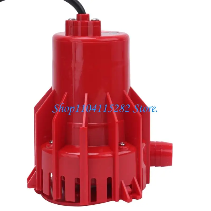 Boat Bilge Pump with Slotted Bottom 100 L/Min and Side-Routed Discharge Outlet Design