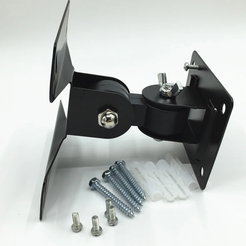 

1 Set Black Mount Wall Bracket Universal Hole Pattern For Flat Panel Tvs Space Saving Slim Support Rotation