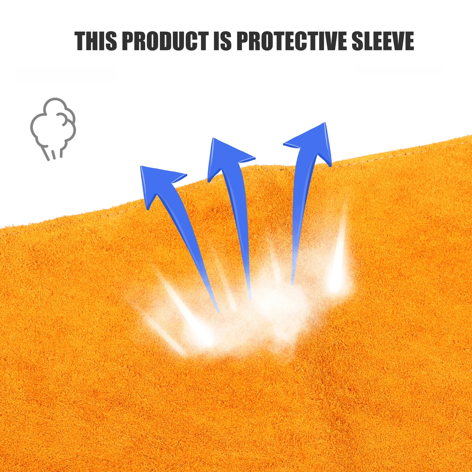 

Arm Heat Resistant Cowhide Protective Welding Welding Sleeve Accessory Oversleeves Durable Kitchen Garden Farm Use