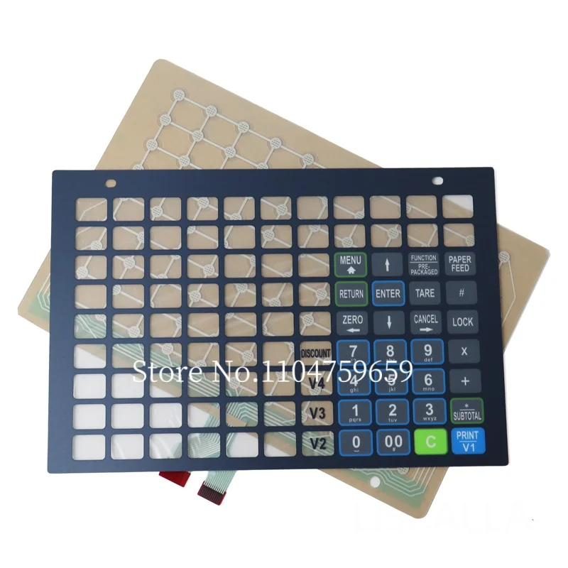Brand New bPlus-H2 Keyboard Set English Version for Mettler Toledo bPro Hanging Scale Parts Key Sheet and Internal Circuitry