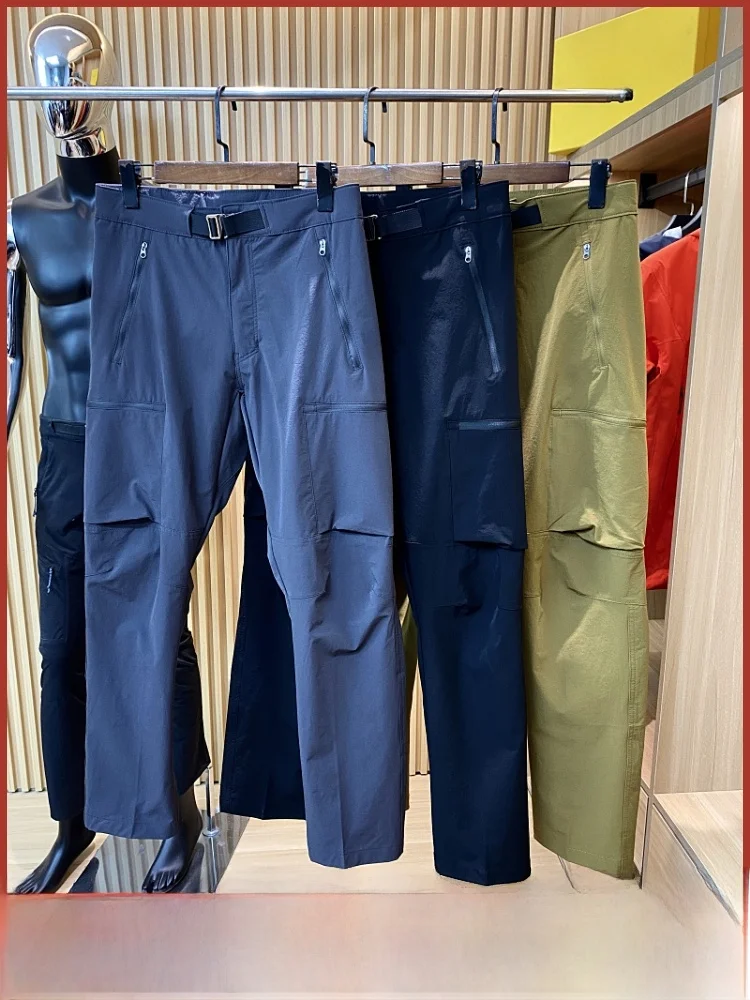 

Outdoor Men's Casual Pants Lightweight Breathable Summer New Elastic Tear-Resistant Waterproof Faionable Straight Leg Trousers