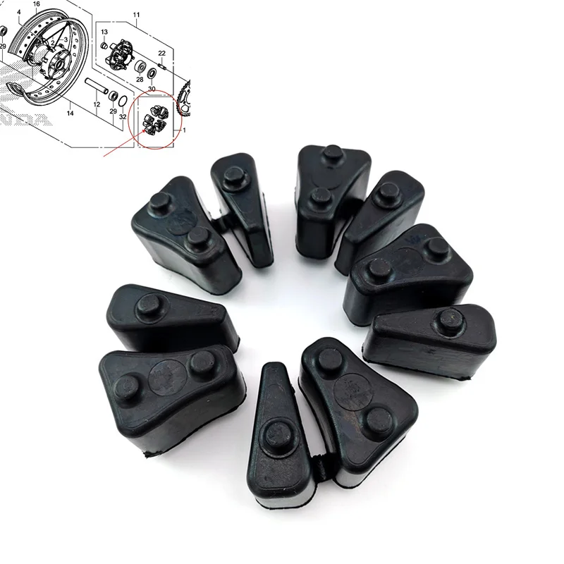Zębatka motocyklowa amortyzator piasty napęd tylnego koła zestaw gumowych buforów dla Honda CRF1000 2016-2019 CRF1100 2020-2024 VTR1000 XL1000