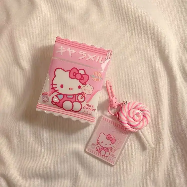 Anime Sanrio Kawaii Hello Kitty Airpods Snoephoes Voor Airpods 1 2 3 Pro Kawaii Geschenken Voor Earpohone Gilrs