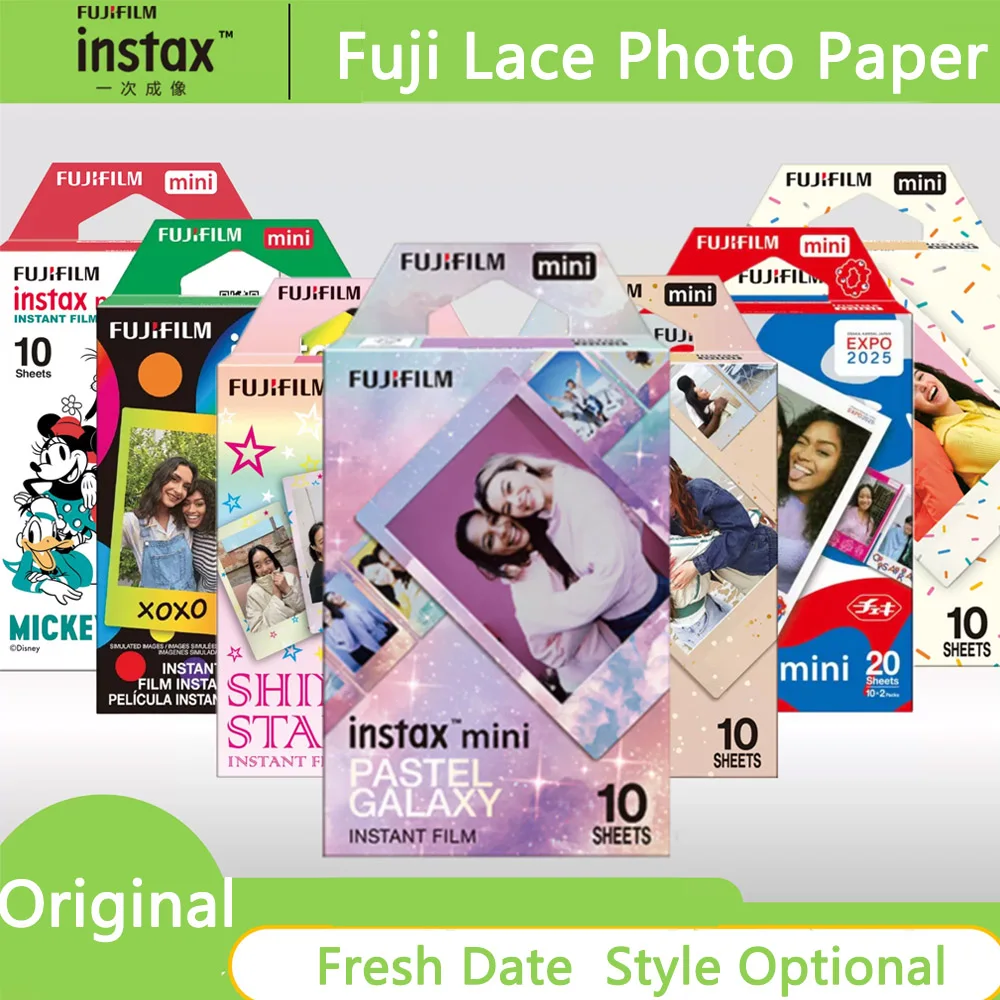 

Fujifilm Instax Mini12 11 9 Color Films White 3 Inch Classic 10-20 Sheets For Instant Camera 7+ 8 25 40 70 90 link Photo Paper