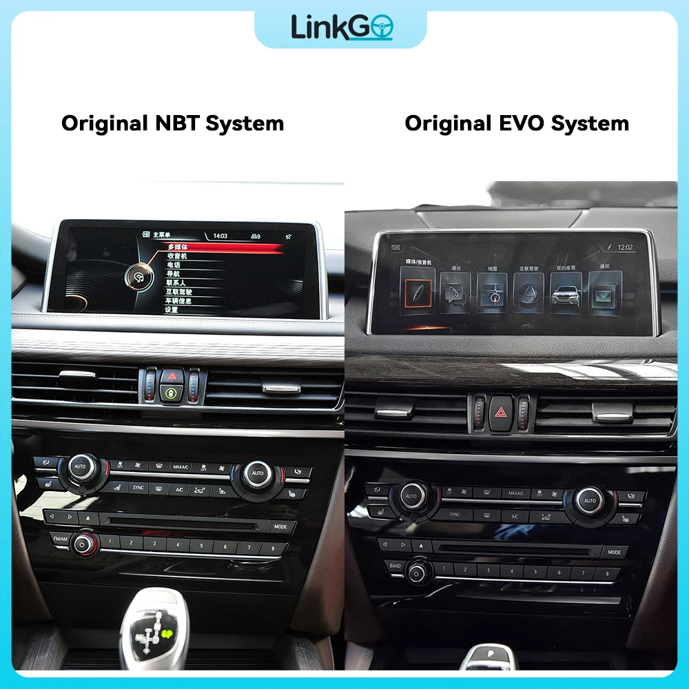 For BMW X5 F15 F85 2014-2020 with 12.3Inch car multimedia display CarPlay Android Auto GPS Car Radio Multimedia Stereo