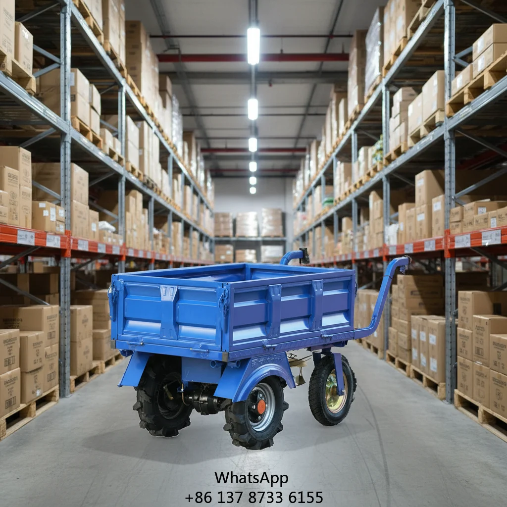High-Powered Fully Electric Four-Wheel Cargo Transport Vehicle Model JF-XS4L Quality Assurance Iron Trolley Platform Customized