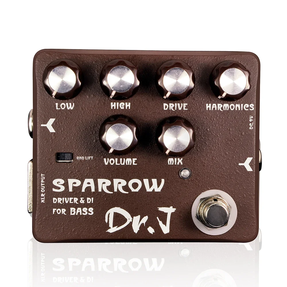 

JOYO Dr.J D53 Guitar Effect Pedal SPARROW Classic Tube Bass Amplifier Driven & DI Effect Bass Pedal True Bypass