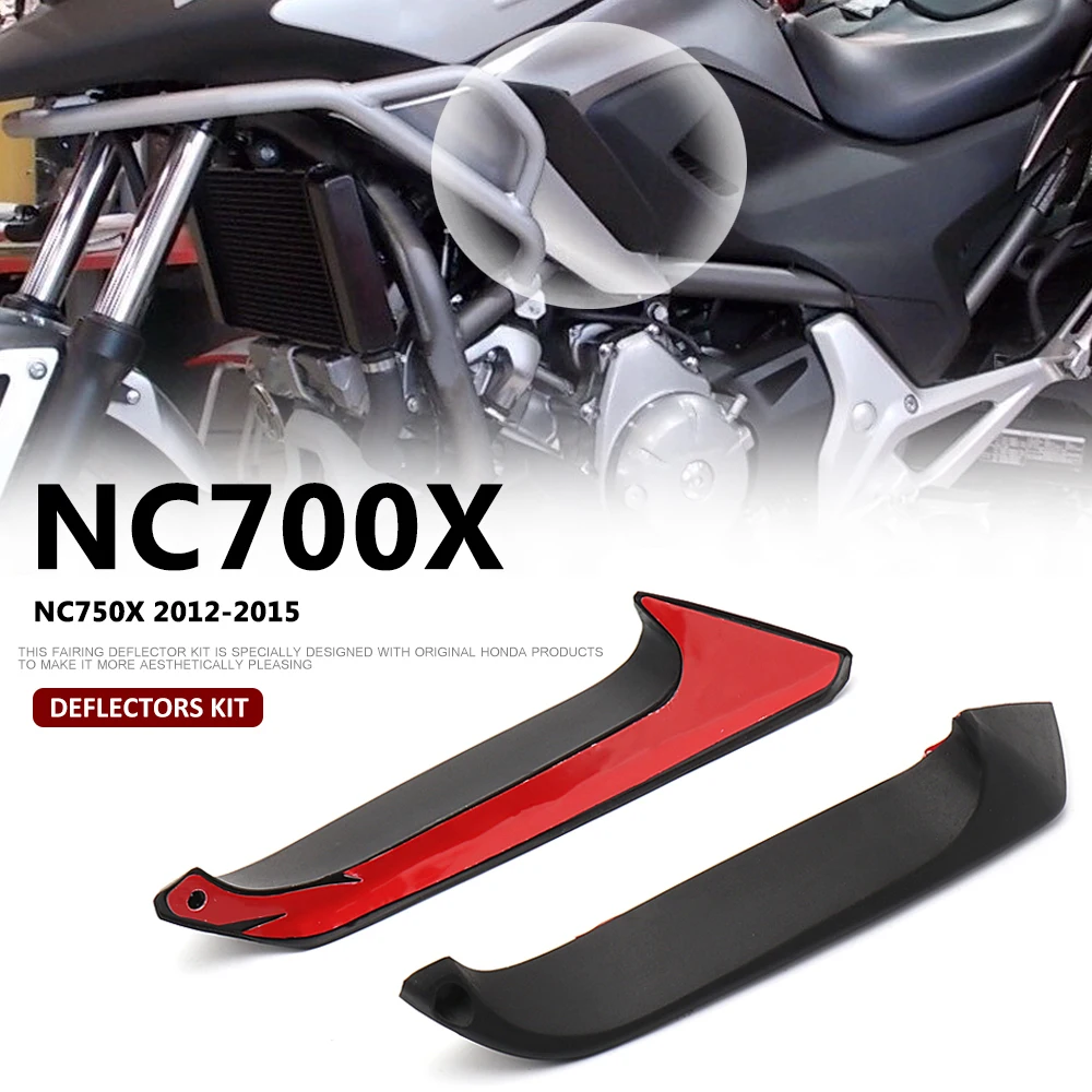 New Motorcycle Accessories Upper Air Deflector Kit Black Rubber Fit For Honda NC750X NC 750 X NC700X NC 700X 2012 2013 2014 2015