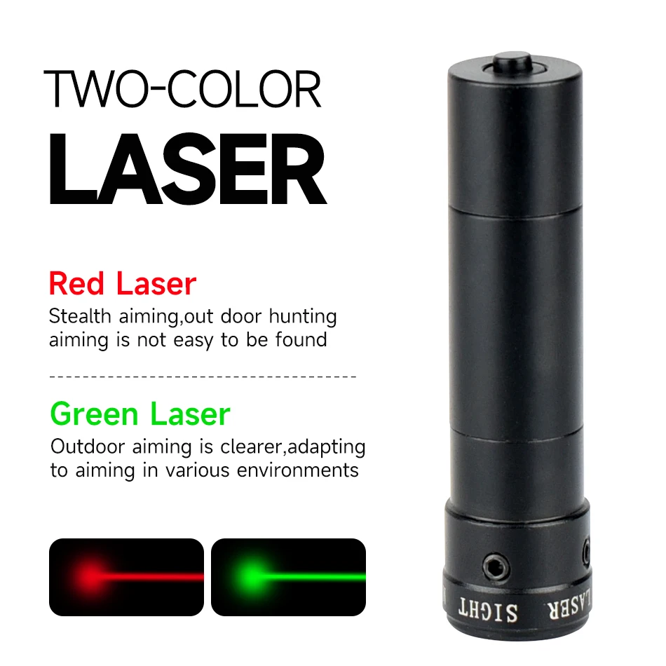 Red/Green Dot Laser Scope for Airsoft Rifle Loom Adjustable 11/20mm Rail Tactical Training Laser Pointer Hunting Accessories