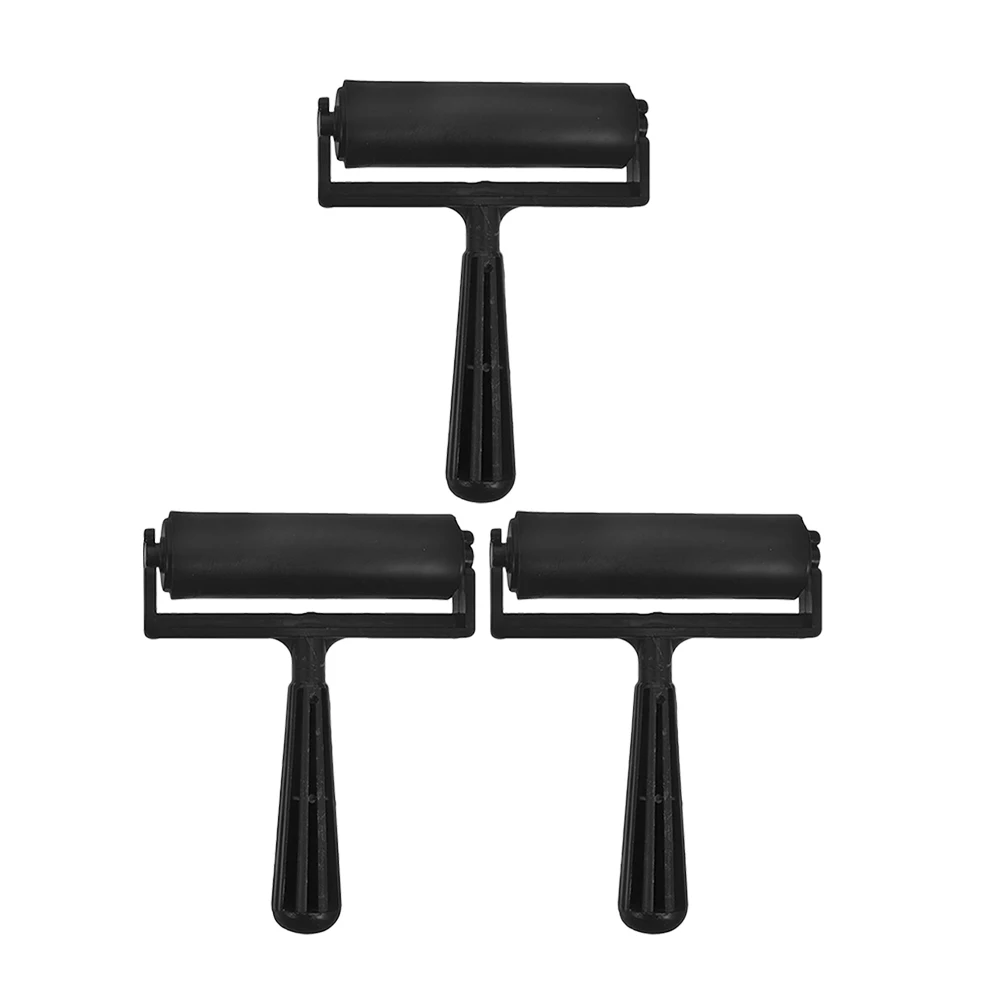 3 قطعة بكرات الطباعة لصنع الطباعة الماس الفن لتقوم بها بنفسك الحرفية الحبر تطبيق السلس سطح اللوحة لوازم متعددة الوظائف #2