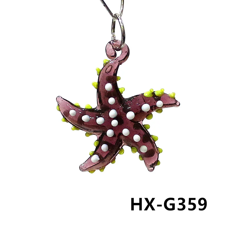 Niedliche meeres tiere Seestern Charme Miniatur glas Seestern Anhänger Dekoration für DIY Schmuck Halskette Armband Herstellung Zubehör oder Aquarium Dekoration Vorräte – Detail 18