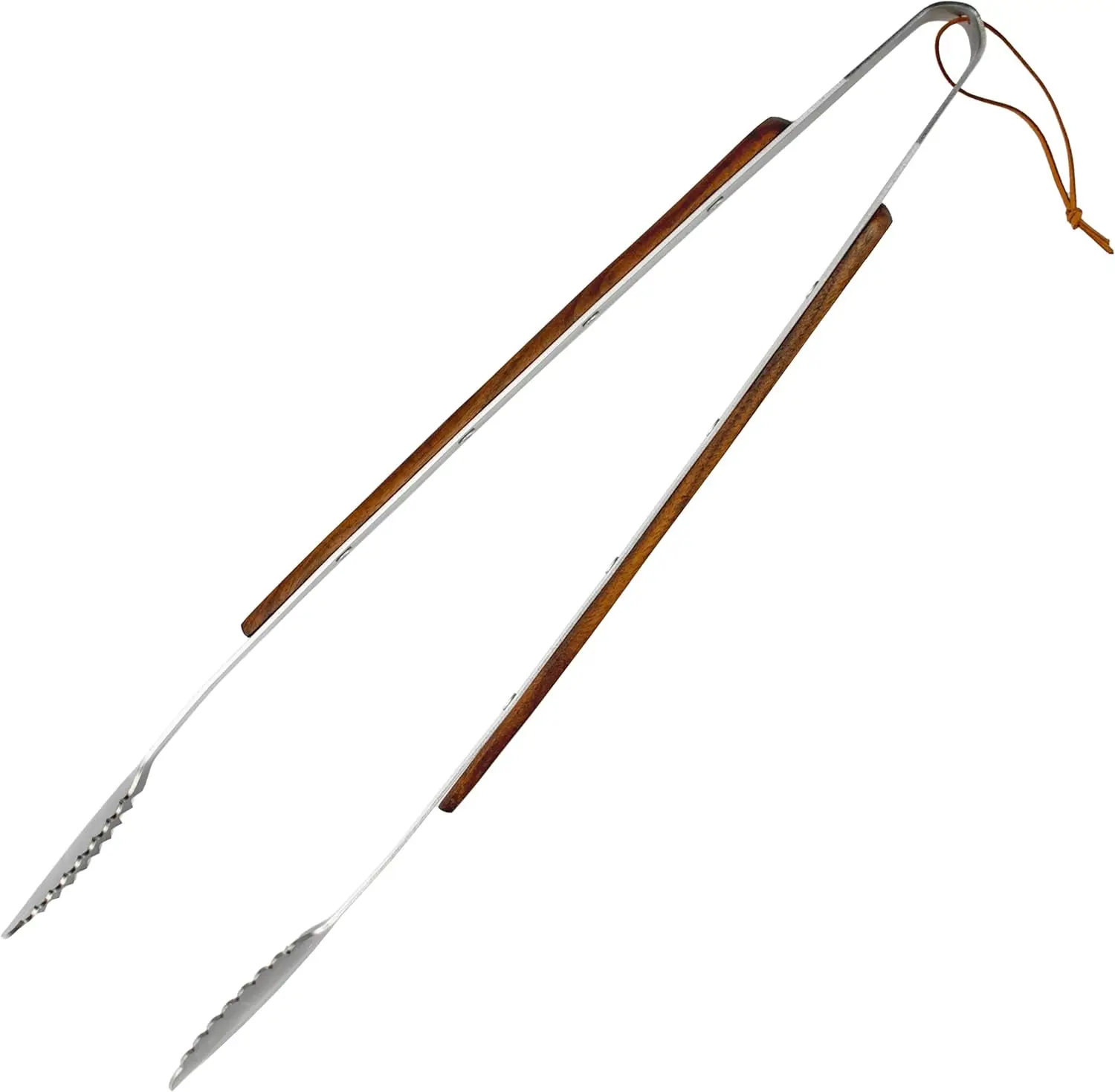 Premier BBQ Tongs and BBQ Turner with Riveted Walnut Handle