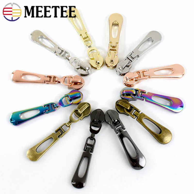 5-30Pcs Zipper Pulls for 5# Nylon Zippers Tapes Pocket Zips Slider Bag Shoes Repair Kit Plastic Zip Heads DIY Sewing Accessories