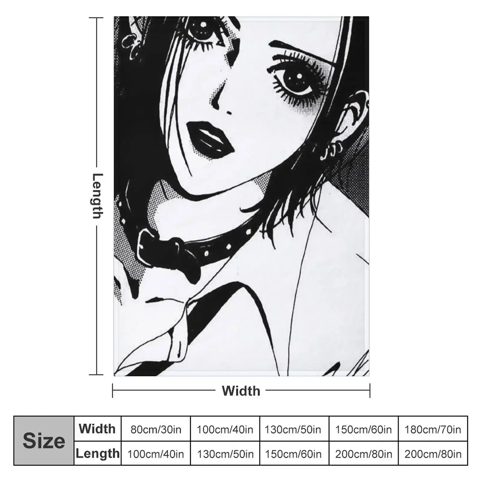 Nana Osaki surprised Throw Blanket Soft Plaid Plaid on the sofa Hairy Blankets Sofas Of Decoration Blankets