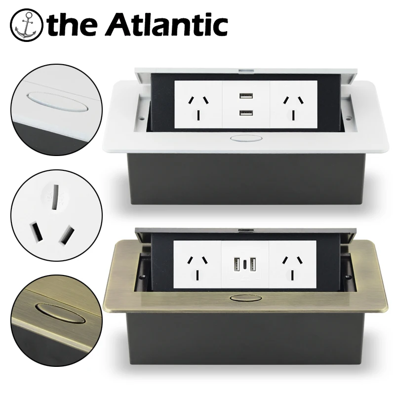 15a Australia Socket With USB New Zealand Pop-Up Desktop Socket Concealed Socket Electrical Socket Countertop Power Strip