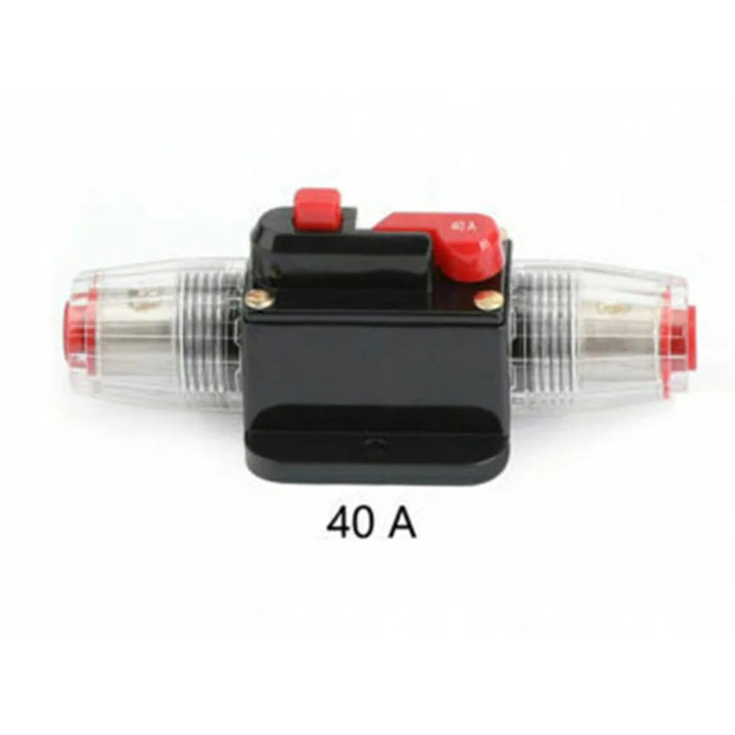 Recoverable Circuit Breaker Self-recovery Replace Breaker Inline 30A-150A Circuit Stereo AMP Fuse For Car Audio Marine UA