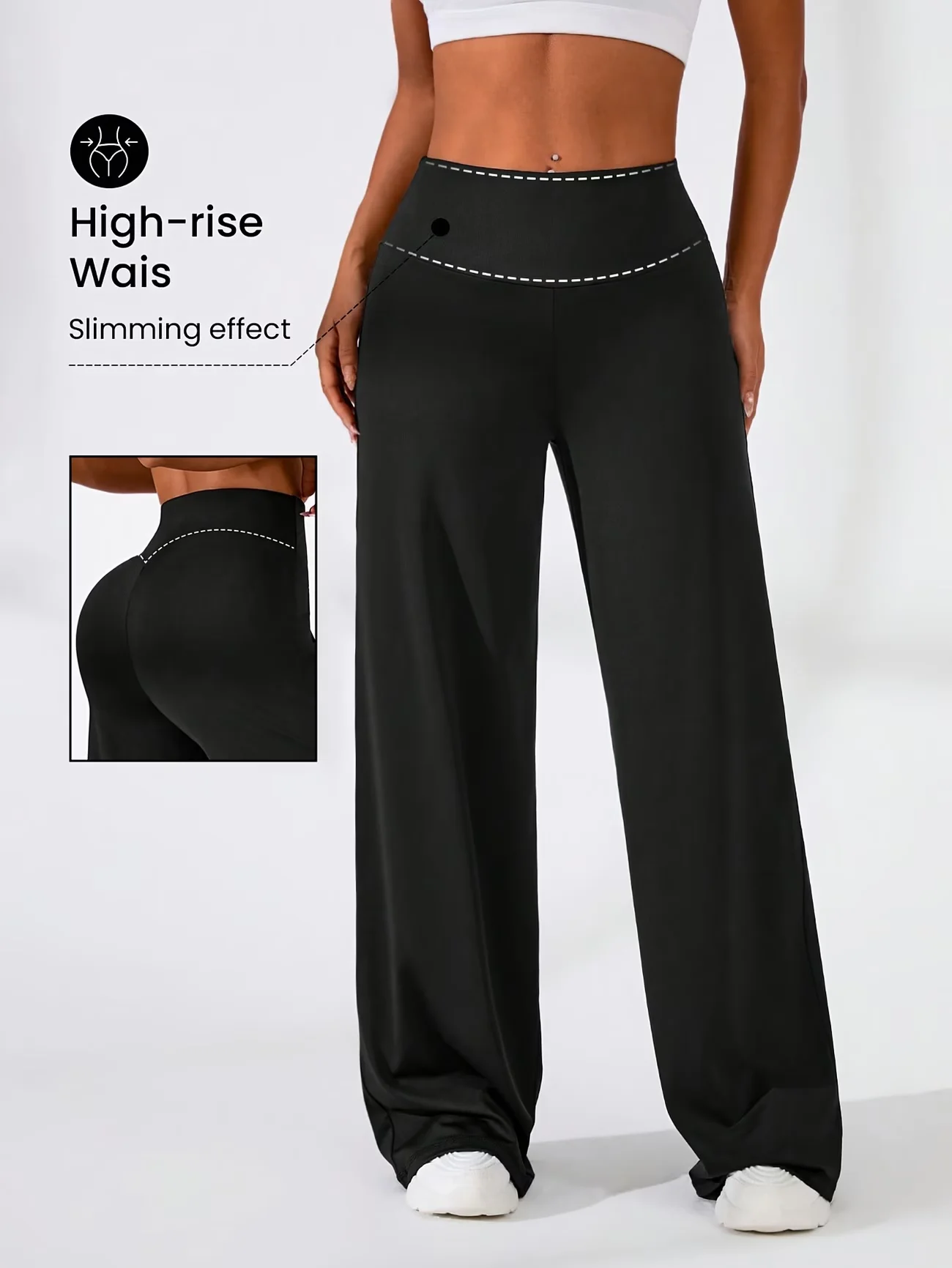 

Women's casual wide-leg pants in spring and summer of 2026 are suitable for daily wear, exercise, fitness and yoga.